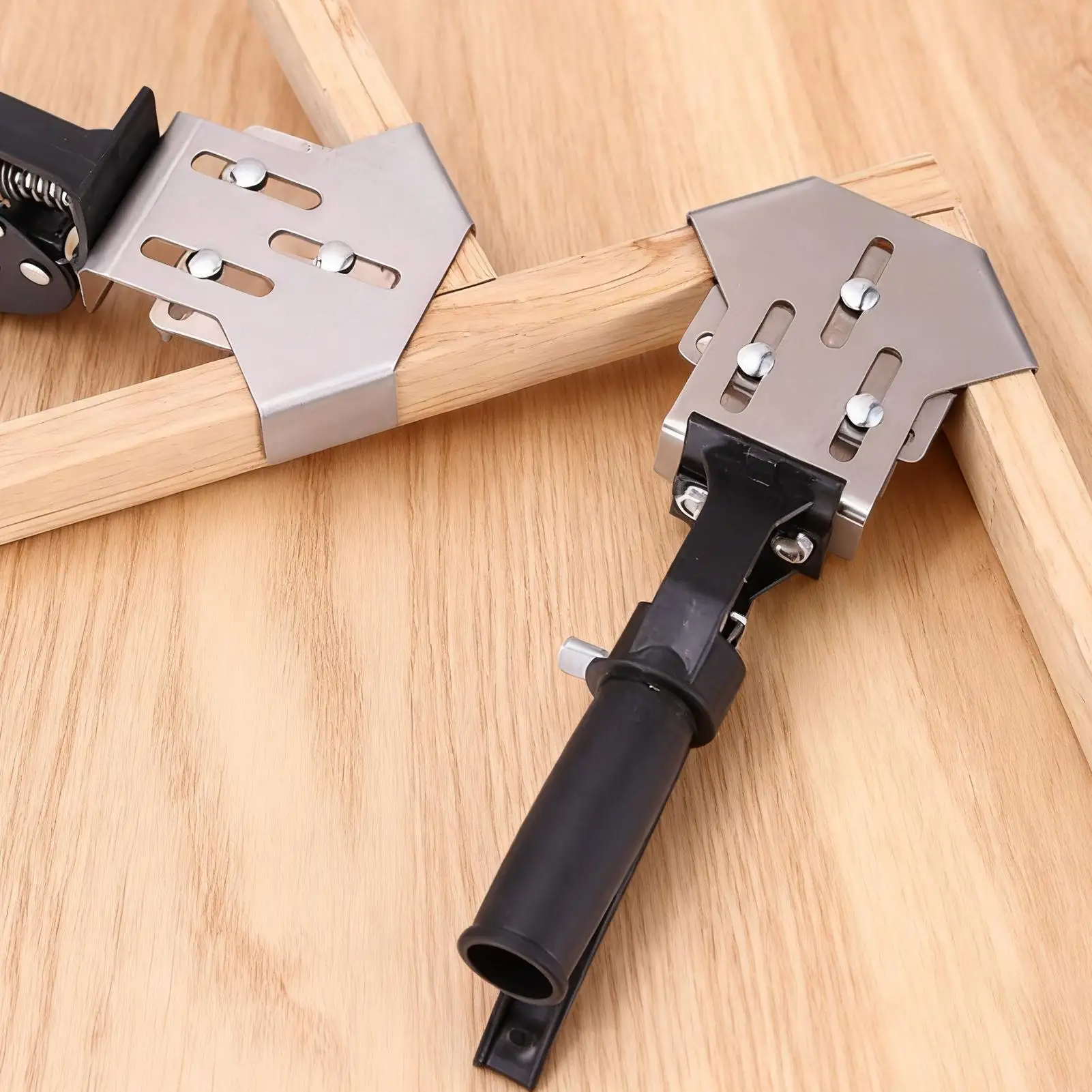 Braçadeira de canto de 90 graus ajustável, ferramenta de bloqueio de liberação rápida, braçadeiras de canto ajustáveis para carpintaria, estrutura de carpintaria
