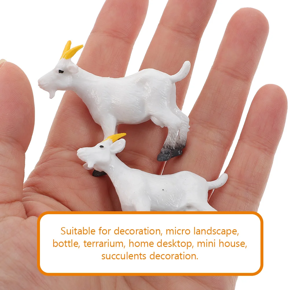 5/6Pcs Realistic Simulation Goat Forest Farm Animals Model Lamb Antelope Ranch Action Figure Decoration Education Kid Toy Decor