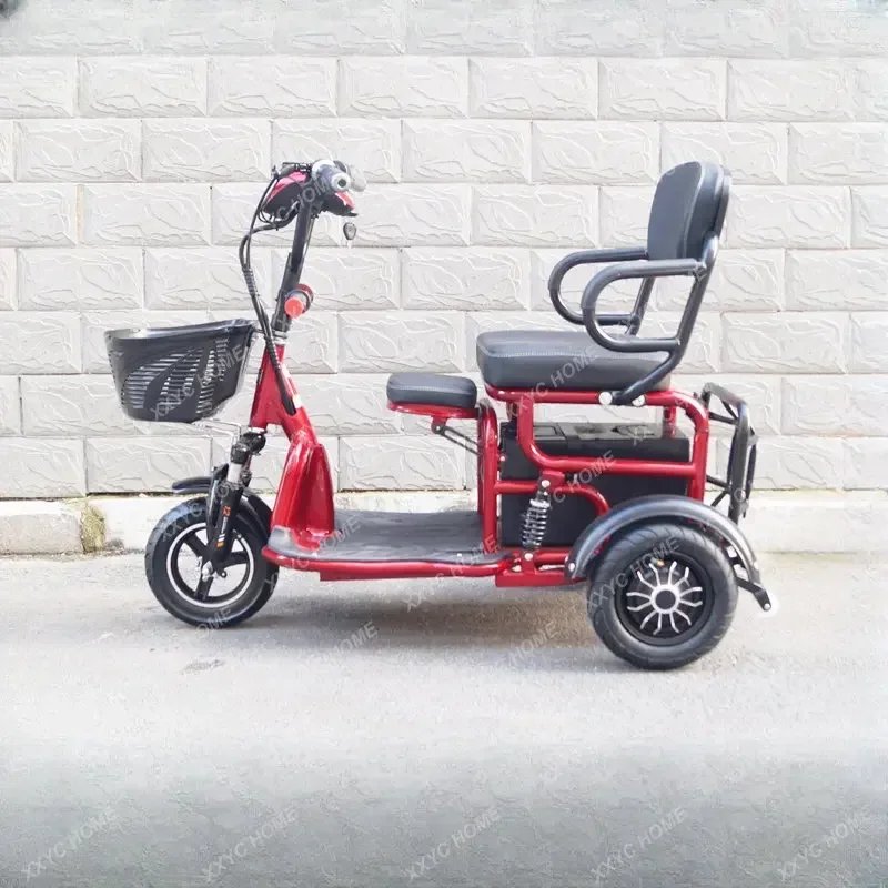 Electric Tricycle Small Female Household Elderly Electric Elderly Scooter Folding Electric Car Three-Wheel Lightweight