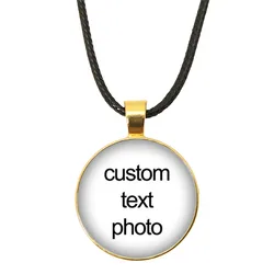 Customized Personalized Photo Pendant Rope Chain Necklace Photo For Your Baby Baby Mom and Dad Grandparents Gift Family Members