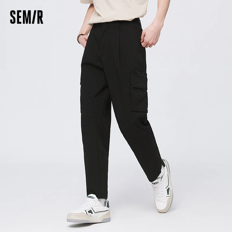 

Semir Casual Pants Men Classic Fashion Work Style 2023 Summer New Fitted Tapered Man Pants Fashion Ins