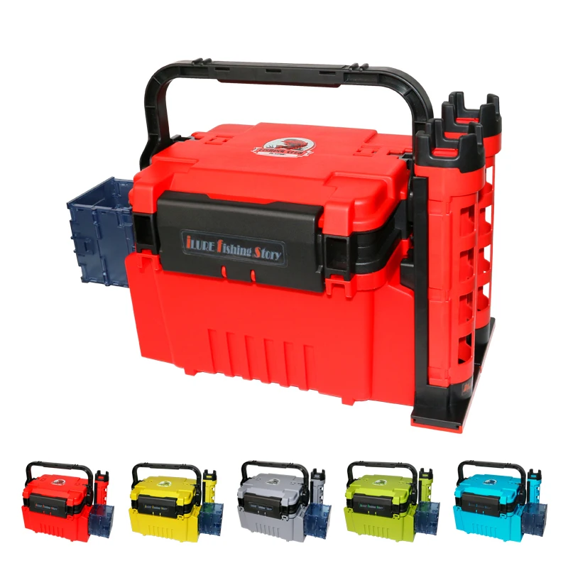 

Waterproof multifunctional plastic fishing gear storage box, outdoor accessory fishing gear box