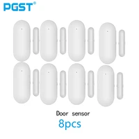 Sensor de puerta PGST, detección inteligente de seguridad de puertas y ventanas para el hogar, alarma de apertura de puerta, detector de puerta de 433MHz, utilizado para detectar