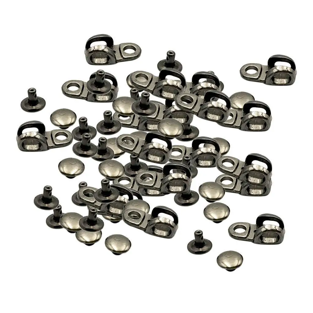 Hiking Boots Alloy Lace Hooks Stopper Shoelace Buckle Accessories for Outdoor Shoes Repair and DIY Purse Making