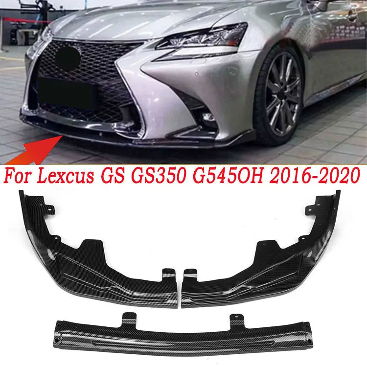 

For Lexus GS GS350 GS450H Car Front Bumper Splitter Lip Spoiler Diffuser Guard Cover Trim Body Kit 2016 2017 2018 2019 2020