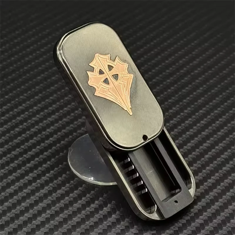 EDC ของเล่น Fidget Spinner Linear Slider สแตนเลสทองเหลืองสีแดงทองแดง Anti Stress Sensory ADHD Fidgeting ของเล่น