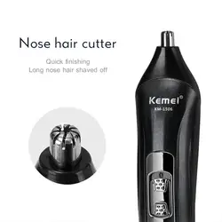 Men 3 in 1 Cordless USB Charging Mustache Nose Hair Trimmer Clipper Groomer Kit Nose Ear Trimmer