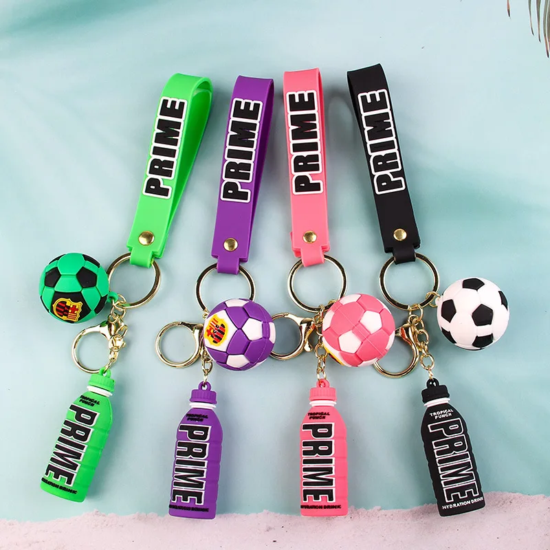 New Prime Drink 3D PVC Keychain Fashion Bottle Key Chain For Men Women Ornament Car Bag Pendant Keyring Accessories Gift