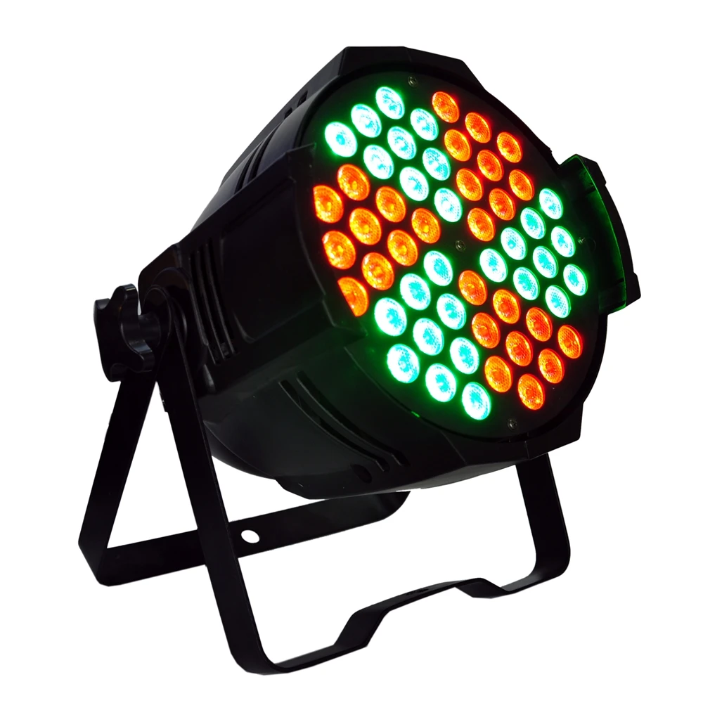 Gigertop molinete RGB 54x3W luz Par Led de aluminio flujo de agua rotación etapa molino de viento Led Par latas RGB 3 en 1 pantalla LCD TP-P54C