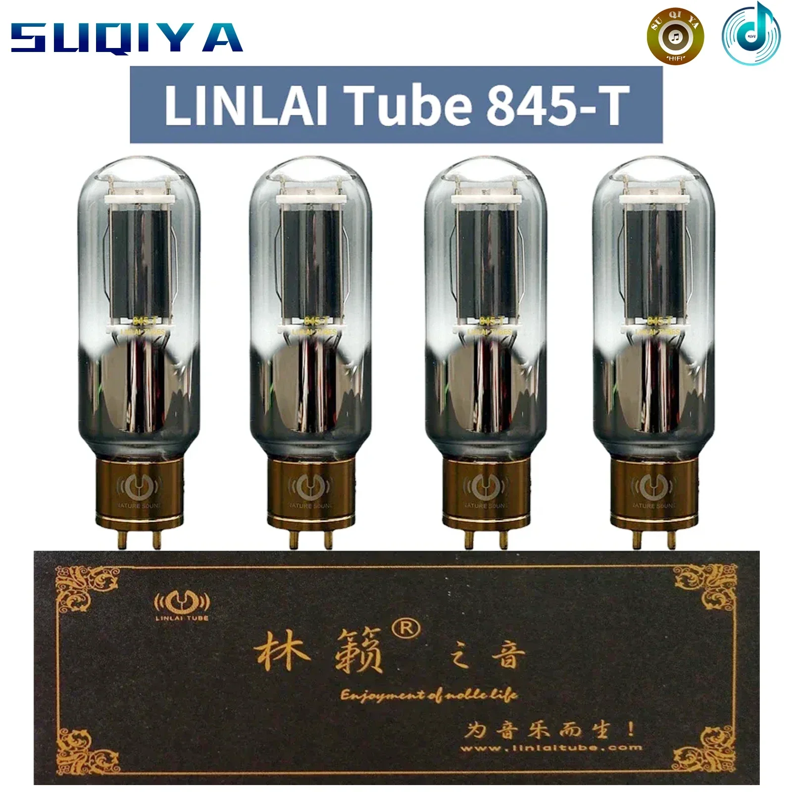 845-T LINLAI رذاذ الكربون الزجاج قذيفة فراغ أنبوب بدلا من 845 أنبوب مُضخّم صوت HIFI مضخم الصوت