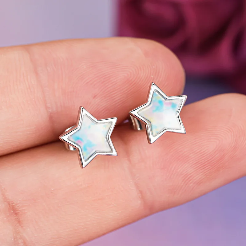 European and American Design New Star Earnail Female Colorful Stickers Girl Accessories Dopamine Fairy Trendy Style