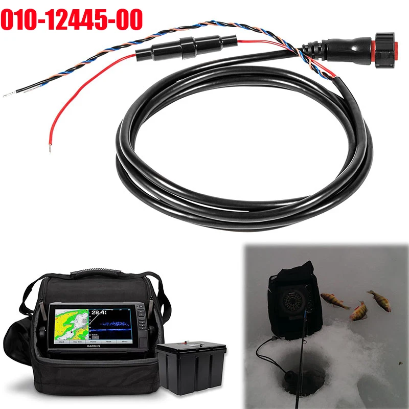 Cable de alimentación/datos con rosca de 4 pines y 6 pies, para Garmin echoMAP Chirp, ECHOMAP Plus UHD, GPSMAP, Panoptix Upgrade, negro