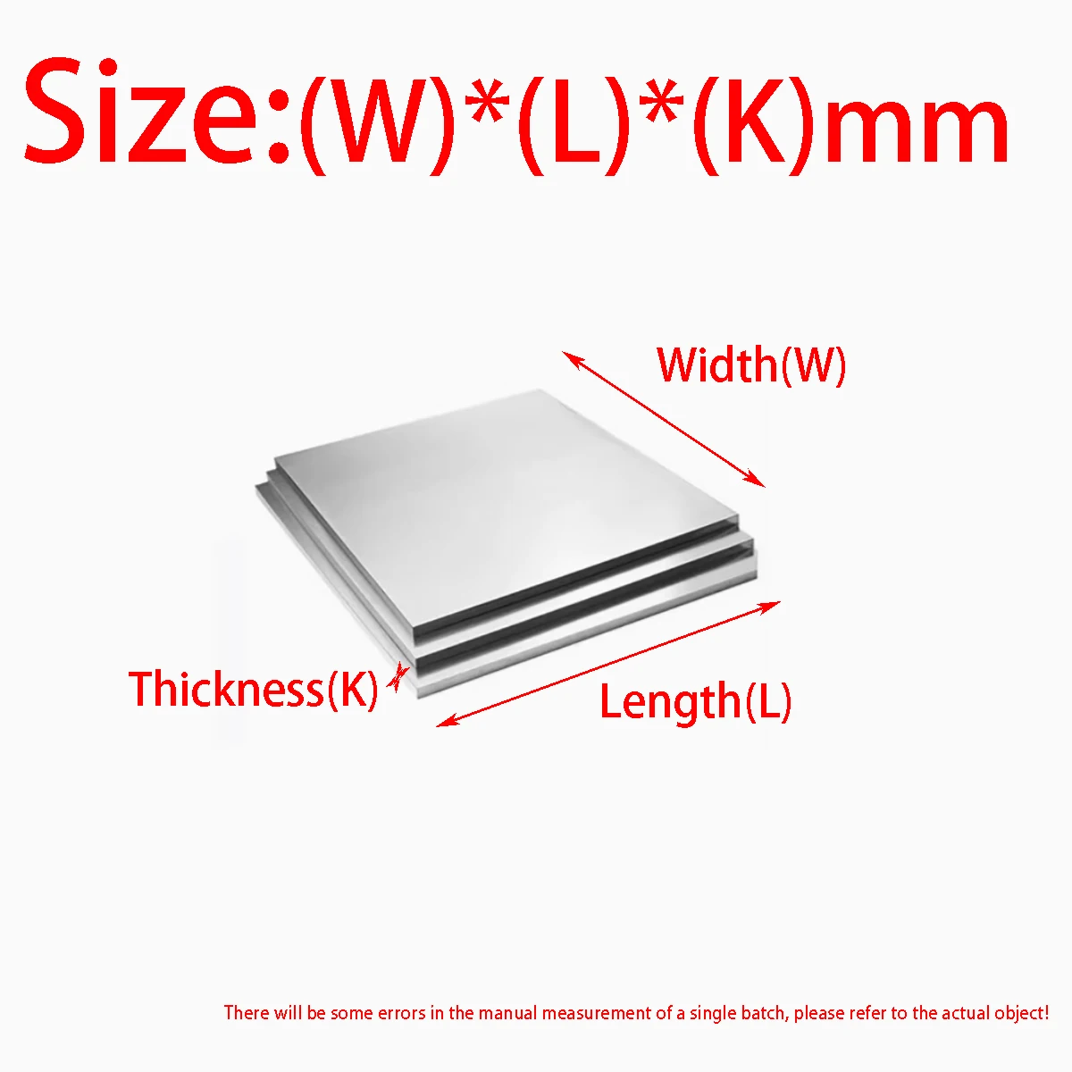 316L Stainless Steel Plate Square Plate Zero Cut Drawing Surface Thickness0.5/0.8/1/1.2/1.5/2/2.5/3mm