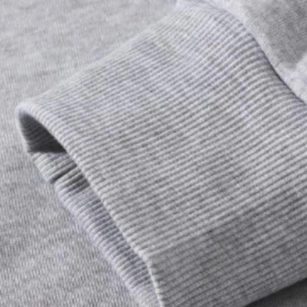 เสื้อสเวตเชิ้ตมีฮู้ดแบบซิป ผ้าโพลีเอสเตอร์ สีทึบ ความยืดหยุ่นปานกลาง เหมาะสำหรับฤดูใบไม้ผลิถึงฤดูหนาว