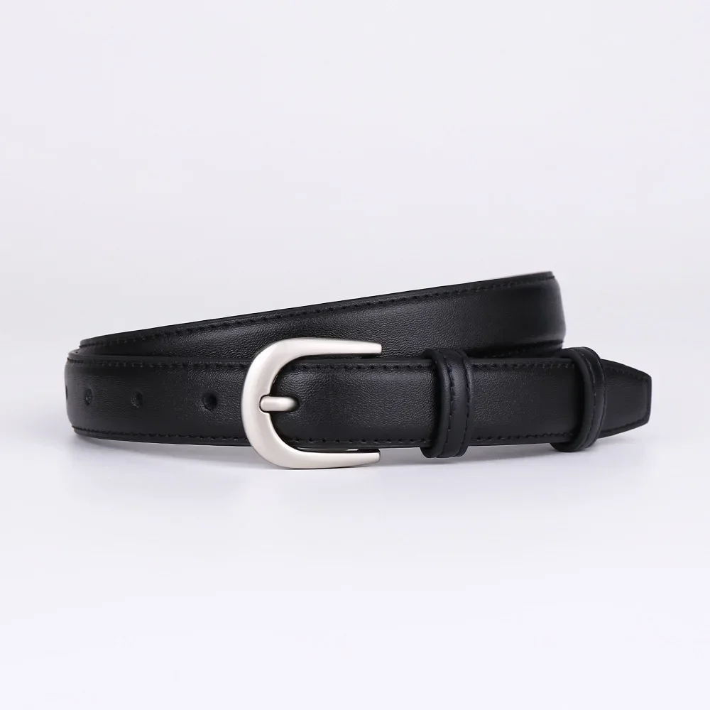 

2024 New Women's Belt Cowhide Needle Buckle High End Business Belt Fashion Trendy Versatile Formal Dress Jeans Belt