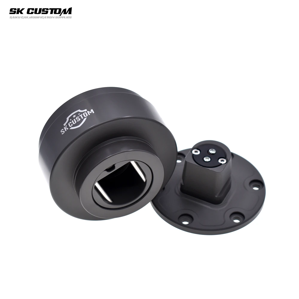 SK CUSTOM Forged Aluminum Alloy Universal Car Tuning Steering Wheel Quick Release Hub Adapter Snap Off Boss Kit Auto Accessories