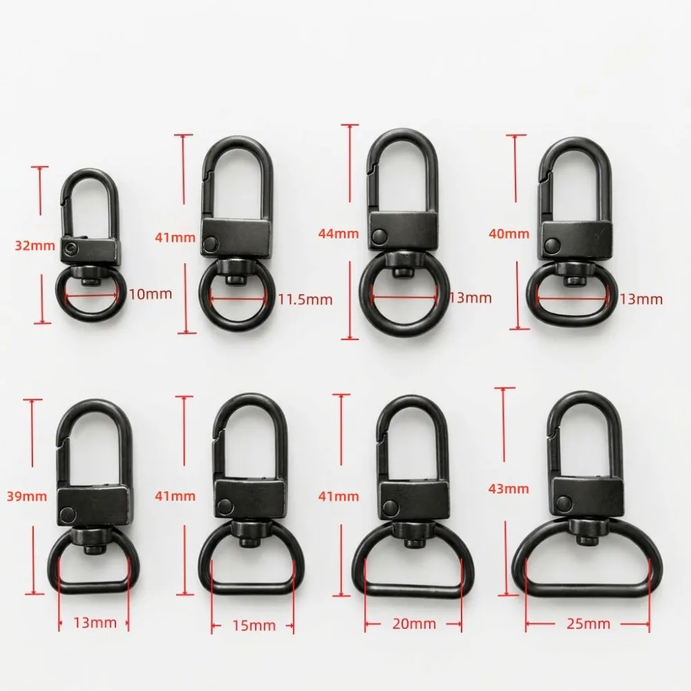 5/100Pcs 32-43mm Metal Belt Buckle Lobster Trigger Clasp Snap Hook Keychain Carabiner for Bag Clip Hardware Accessories