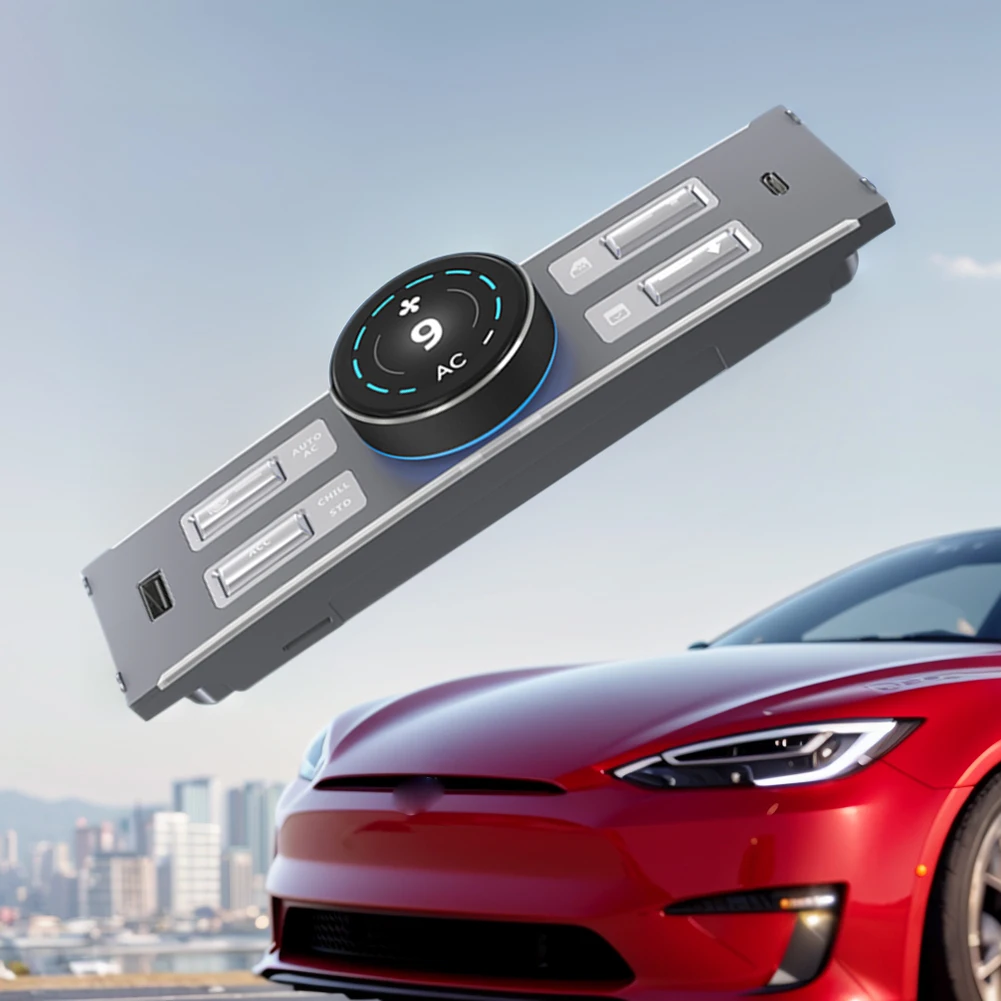 

LCD Intelligent Control Expansion Dock USB & Type C Charger Port Mutifunctional Shortcut Key for Tesla Model Y Model 3 2021-2024