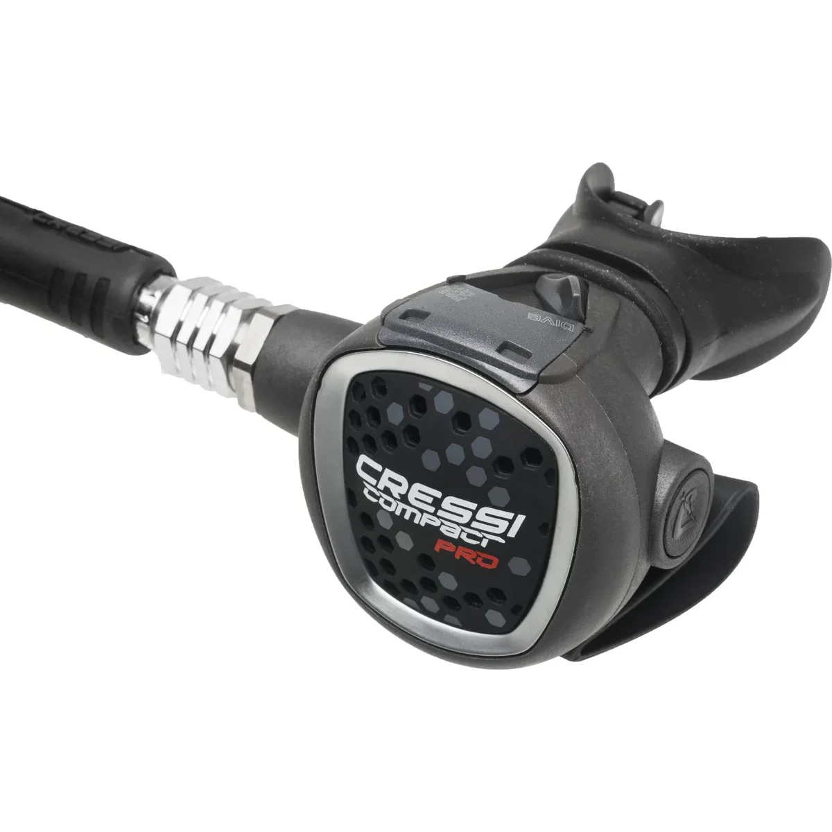 Cressi  MC9-SC / COMPACT PRO - INT Hiper Balanced Regulator Scuba Diving 1st Stage 2nd Stage Set Silicone Mouthpiece with Hose