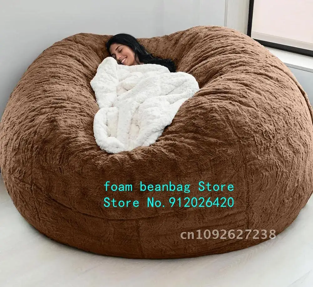 Dropshipping Big Bean Bag Sofa Puff No Filler Floor Seat Futon Lazy Sofa Bed Couch Tatami Comfy Lounge Chair