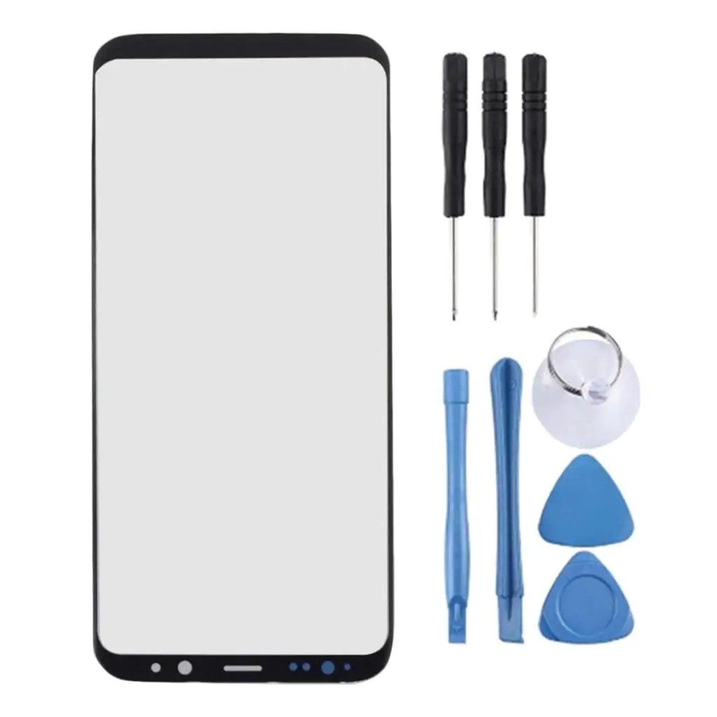 16×7.5cm Front Outer Screen LCD Glass Lens for Galaxy S8Plus G955 with