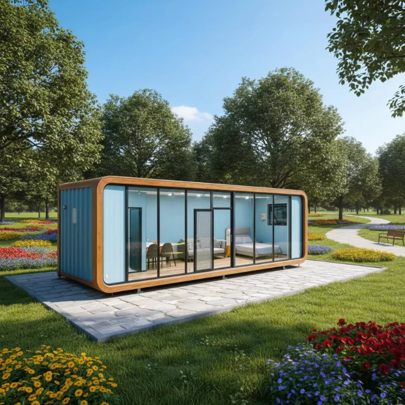 Quick Build Modular Prefab Container House Portable Tiny Prefabricated Building For Residential Living Office Temporary