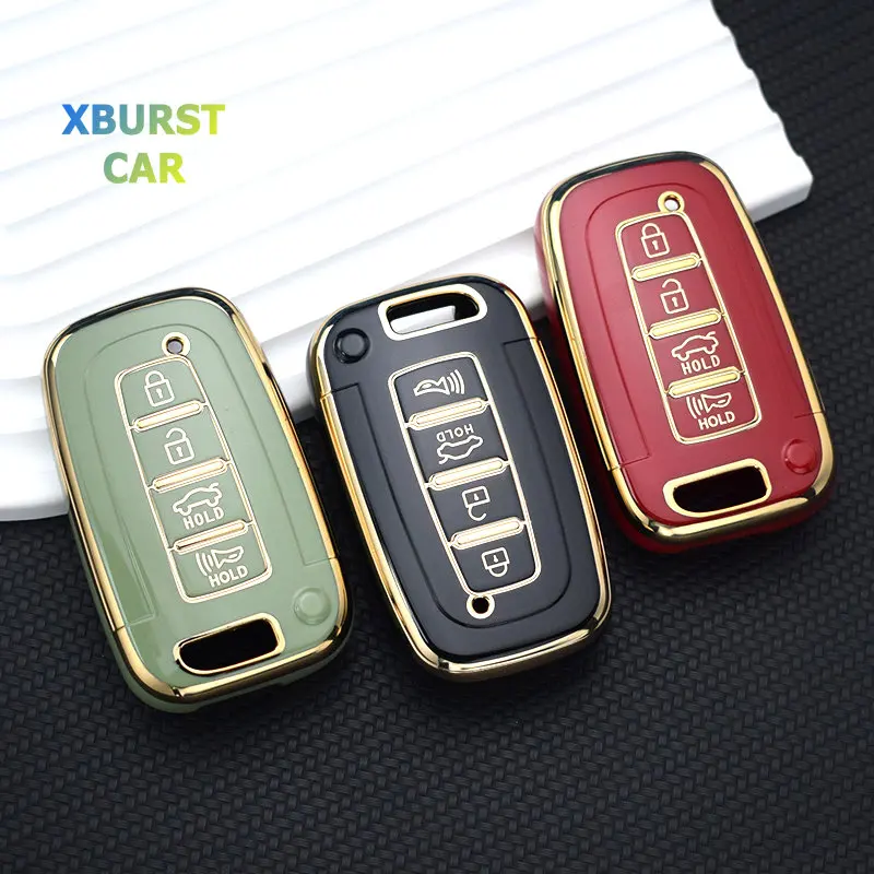 TPU Shell Fob Keychain Car Key Cover Case For Kia Forte Rio 3 K2 K3 K5 Sportage For Hyundai IX35 Sonata 8 Sorento Optima Forte