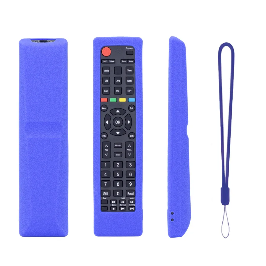 Silicone Protective Sleeve FOR Hisense ER-22601 for tv Remote - Precision Cutouts Shock Absorbing Design 21.5 x 5.5 x 2.3 cm