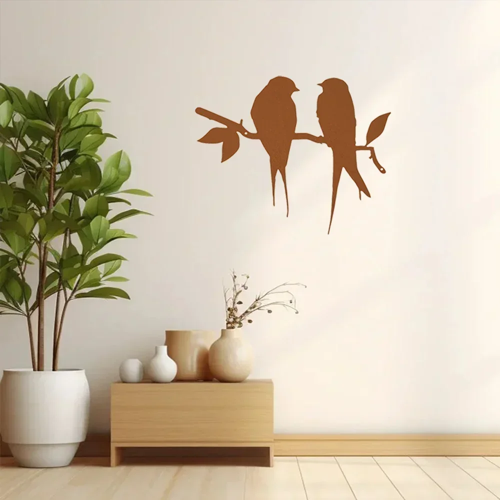 Mesmerizing Bird Branch Metal Wall Artwork – Hypnotize Your Space. Great for Dorms, Restaurants, Bedrooms, and Home