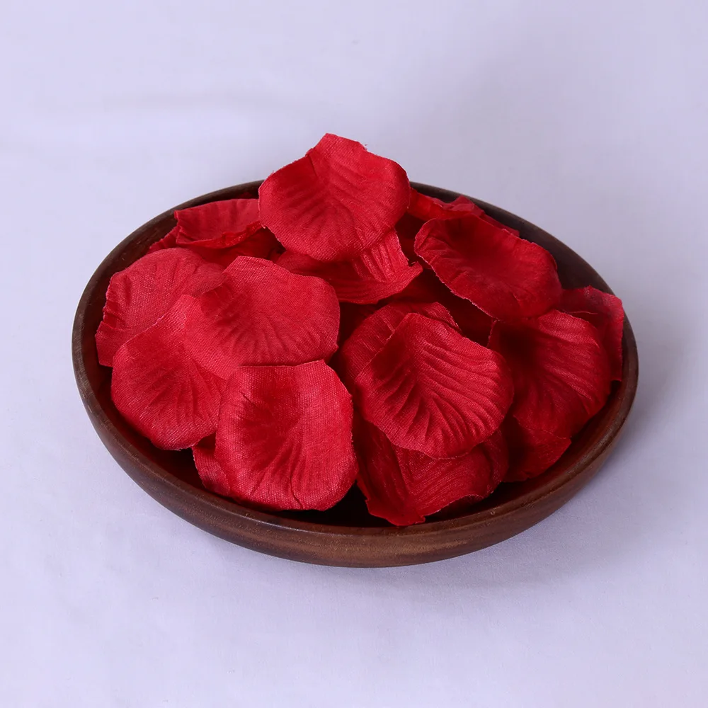 1000pcs Simulated Rose Petals Non Woven Wedding Party Increase Atmosphere Decoration Props 2025 Valentine's Day Decor Supplies