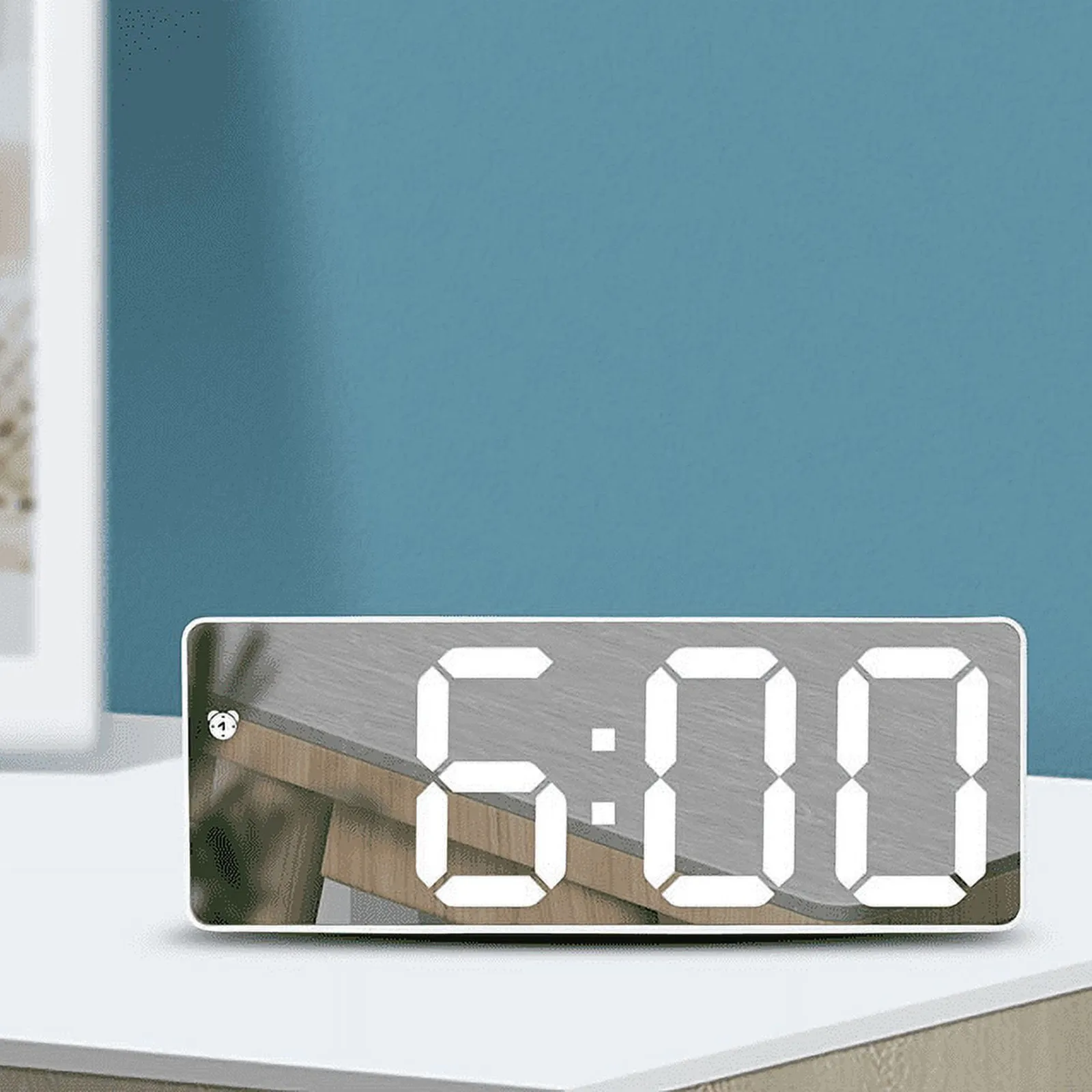 Smart Led Digital Electronic Alarm Clock Brightness Adjustable Electronic Voice Musician Bedroom Nightstand Home Decorations