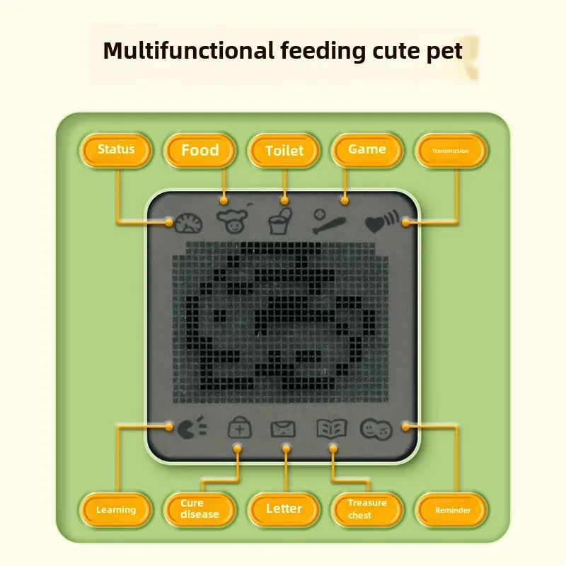 Gioco elettronico per animali domestici per bambini Tamagotchi Console di gioco portatile Giocattolo Nostalgia classica Giocattolo per macchina da gioco per l'alimentazione degli animali domestici digitale virtuale