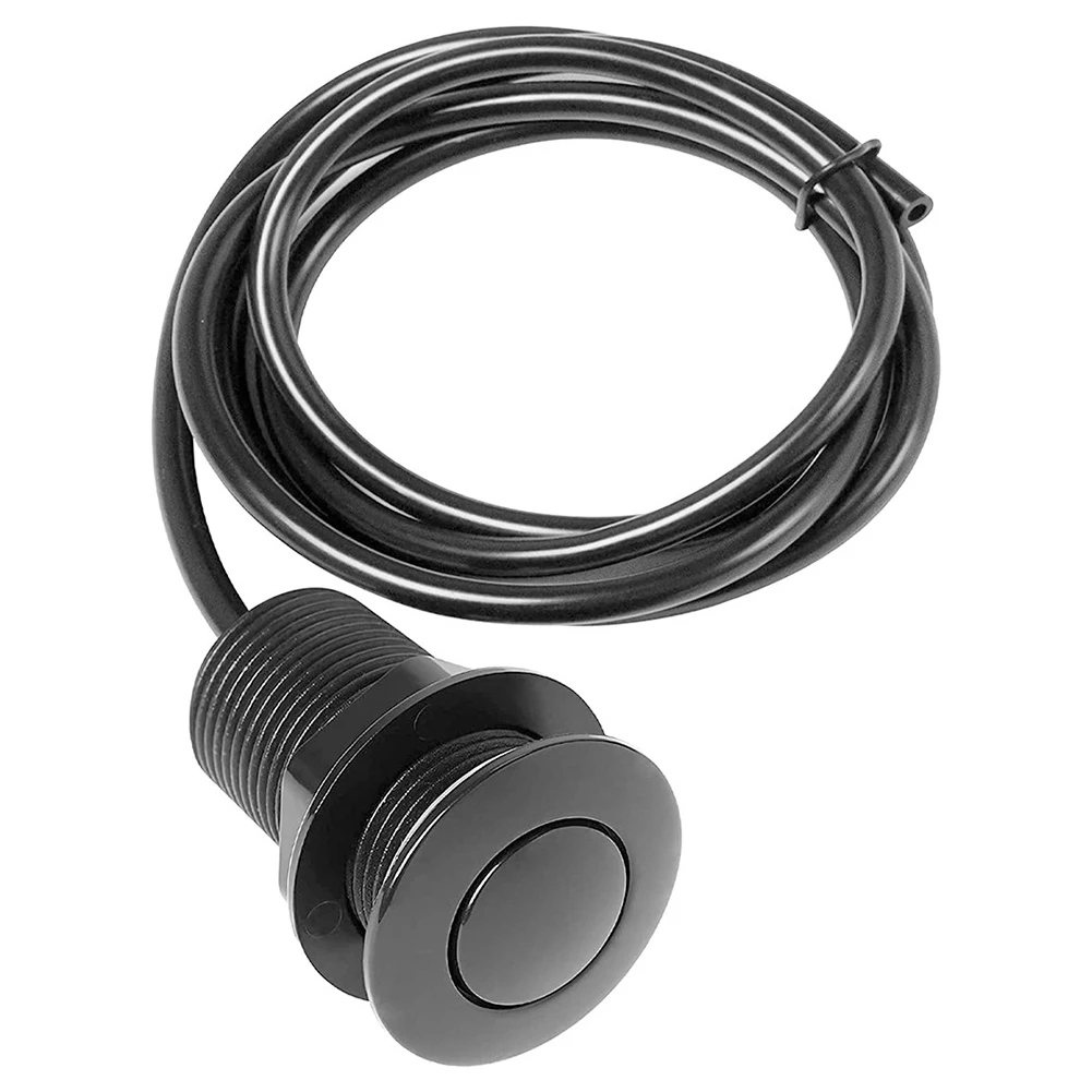 Tubo de 1,5 m para eliminación de basura, interruptor de aire neumático, dispositivo de eliminación de residuos de alimentos, Kit de botón para bañera, Spa, residuos de basura