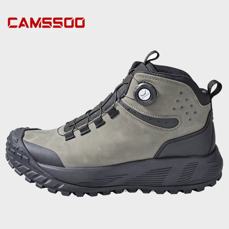 CAMSSOO: botas de senderismo para hombre, hechas de cuero de vaca, impermeables, ideales para la caza, botas tácticas para el desierto, botas de combate, botas de trekking para mujer, zapatillas deportivas para caminar y viajar.