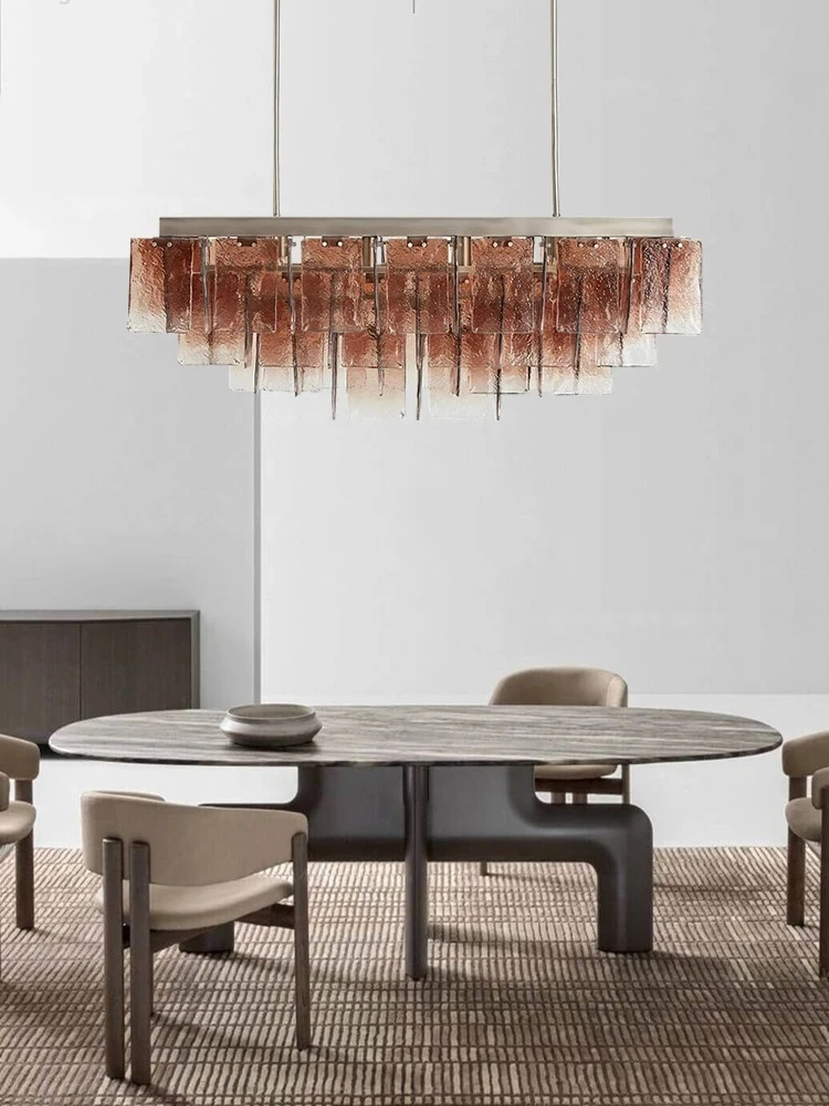 Elevate Your Living Room With Our Luxury Handmade Glass 1225 E14 Led Chandelier High-end Pendant Light Dimming Function