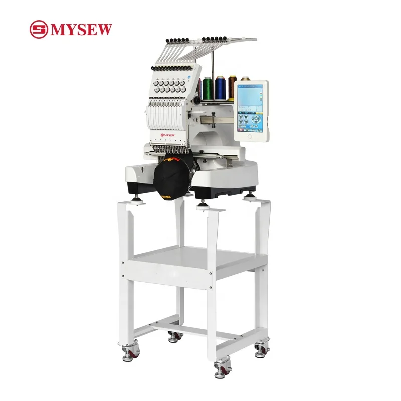 MFS1200 Computador industrial automático computador de cabeça única de alta velocidade multifuncional boné camiseta máquina de bordar de vestuário