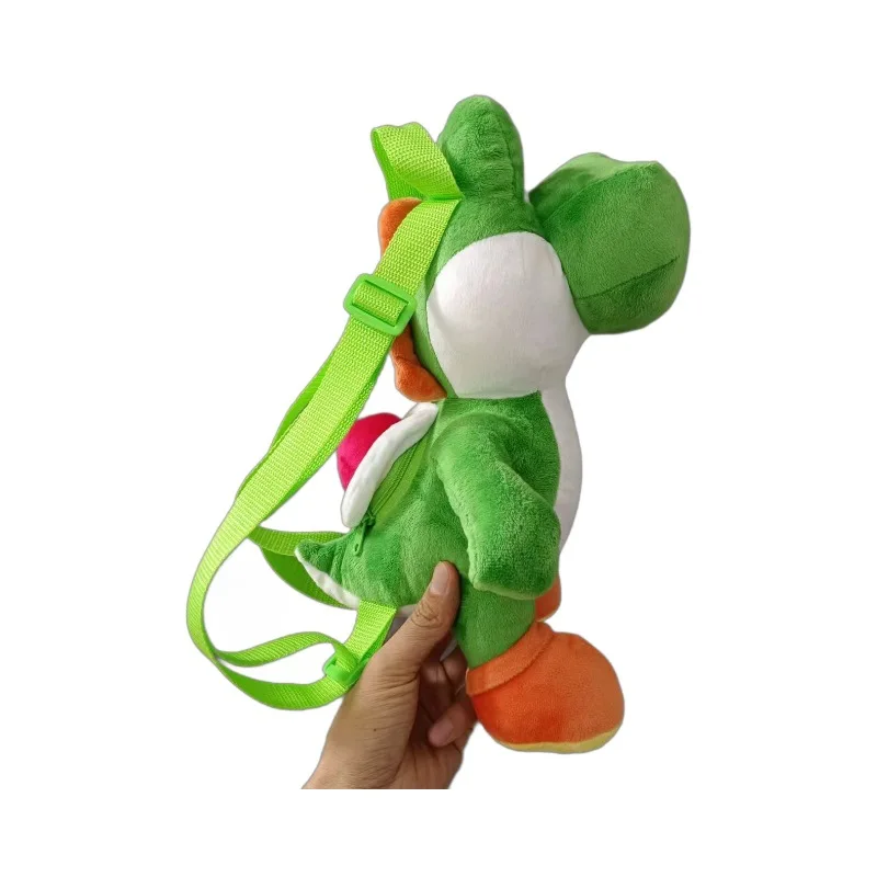 35cm Kawaii Yoshi Backpack Toy Green Toys Super Mario Yoshi Dolls Candy Storage Bag Collection of Game Lovers Birthday Gift