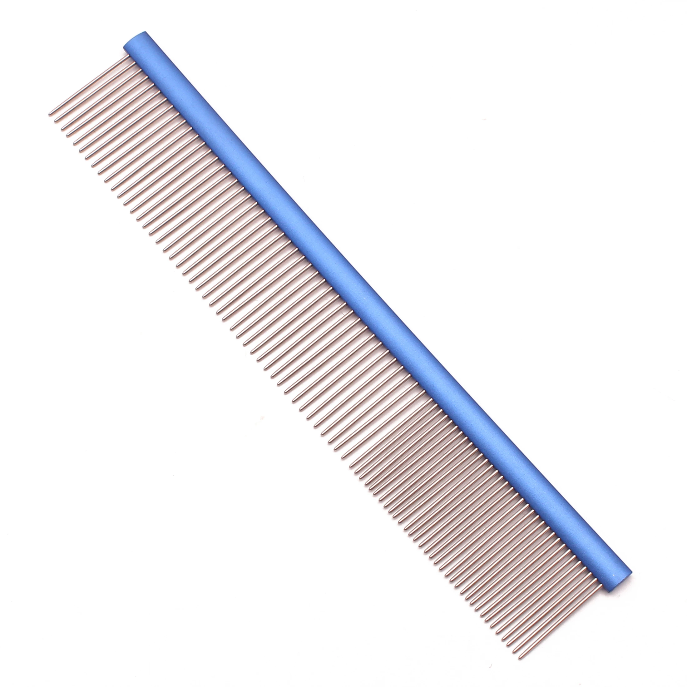 강아지용 알루미늄 그루머 빗, 반려동물 그루머 빗, 고양이 플루어 빗, 헤어 브러시, 고양이 개 그루밍 빗, 개 헤어 케어, 직송, C6704
