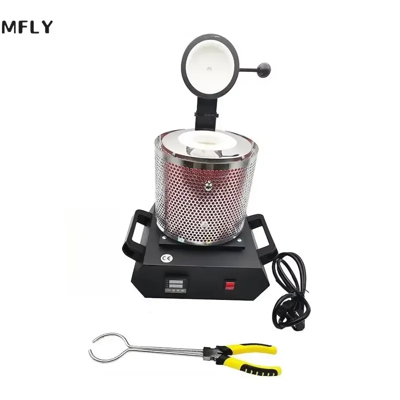 3KG Digital Gold Melting Furnace Machine Heating Capacity 2100W Casting Refining Precious Metal Silver Jewelry Casting Tool