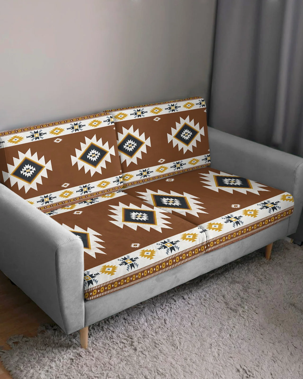 Tribal Totem Boho Sofa Seat Cushion Cover Funiture Protector Couch Covers for Sofas Anti-dust Removable Slipcover