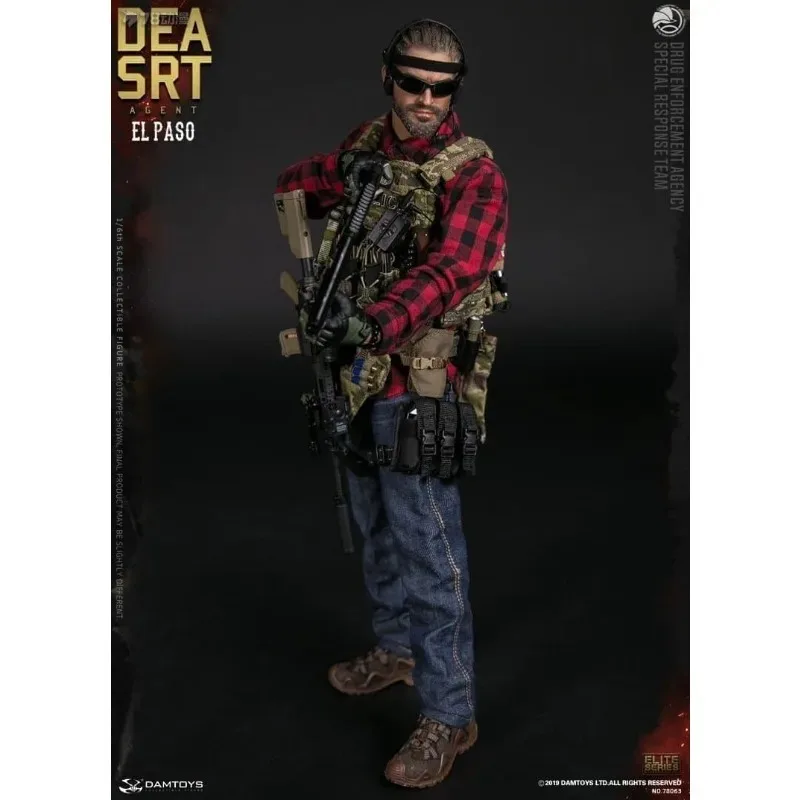 

DAMTOYS Оригинальная серия ELITE: Агент спецотряда SRT - Эль-Пасо, подвижная готовая модель, коллекционный подарок