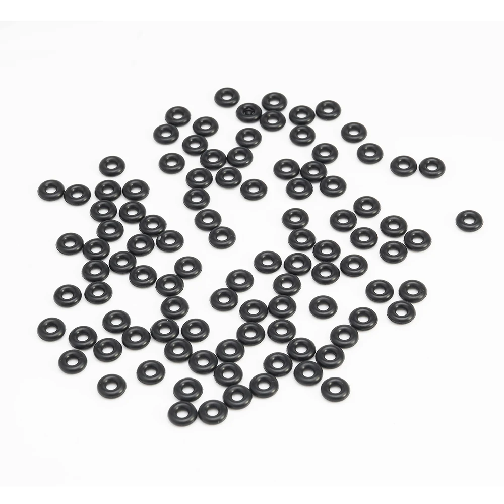 100PCS/Lot Nitrile Rubber Black NBR CS 1.5 MM ID 1/1.5/2/2.3/2.5/2.6/3/3.5/4/4.5/5/5.3 MM O Ring Gasket Oil Resistant Waterproof