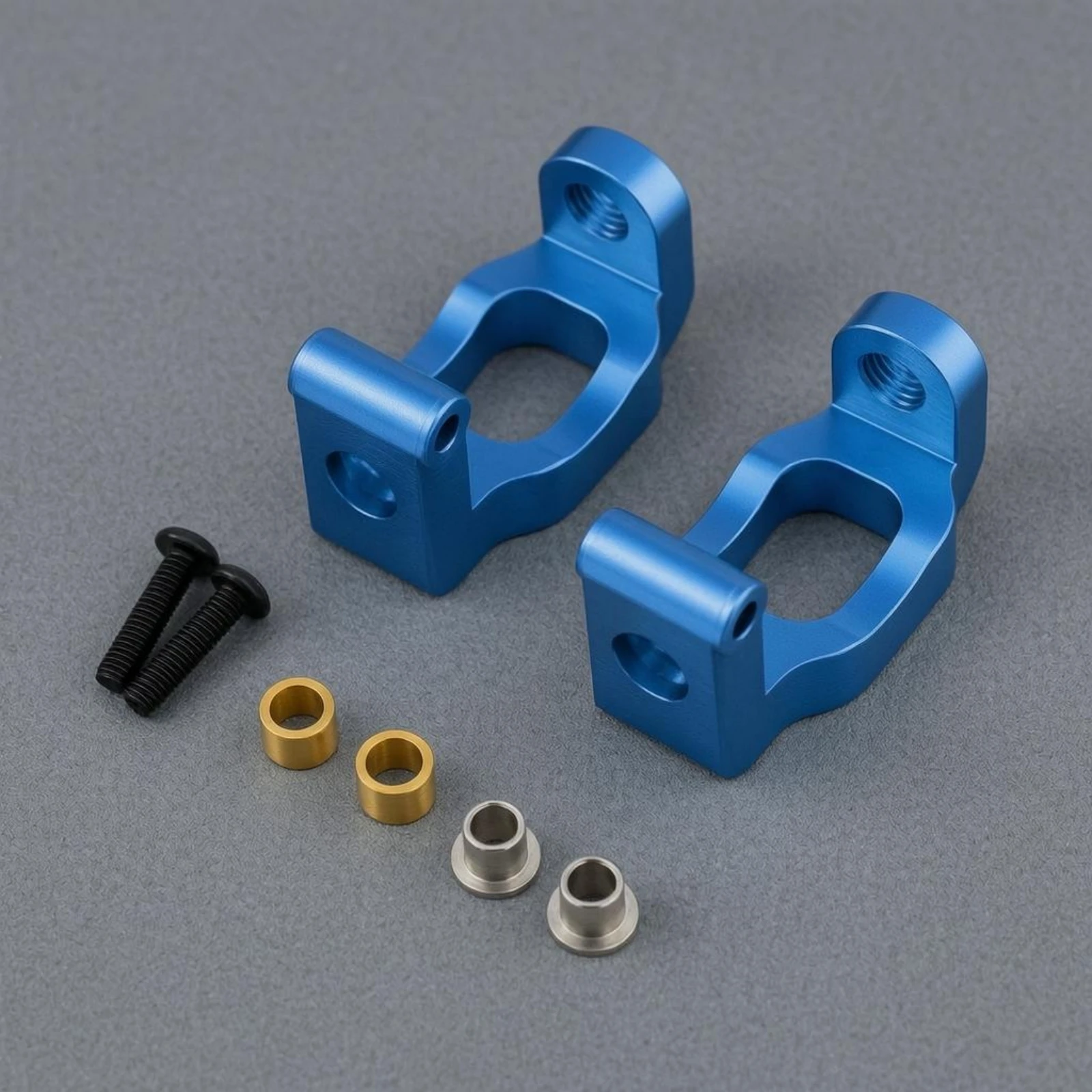 2 Pieces Front C-Shaped Mount Open Center Cutout Aluminum Mounting Seat Machined Car Bracket