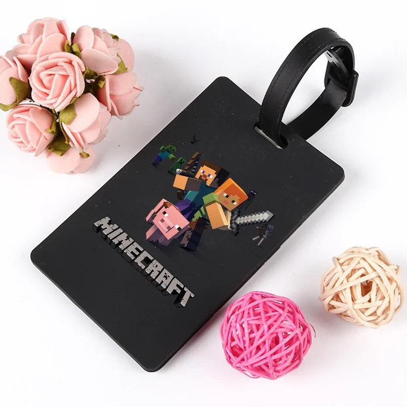 علامات أمتعة الطيران للطائرات من ماينكرافت، لعبة بكسل آرت ستايل ستيف، ملحقات بطاقة الصعود للسفر، ملصق عنوان علامة الهوية #2