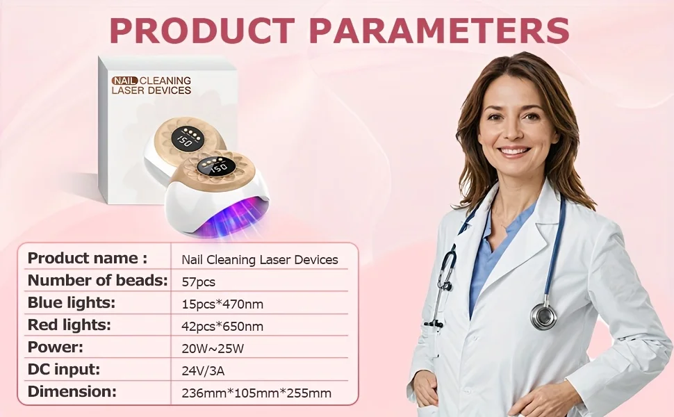 

1/2/4 Pcs Nail Fungus Light Device for Toenails and Fingernails