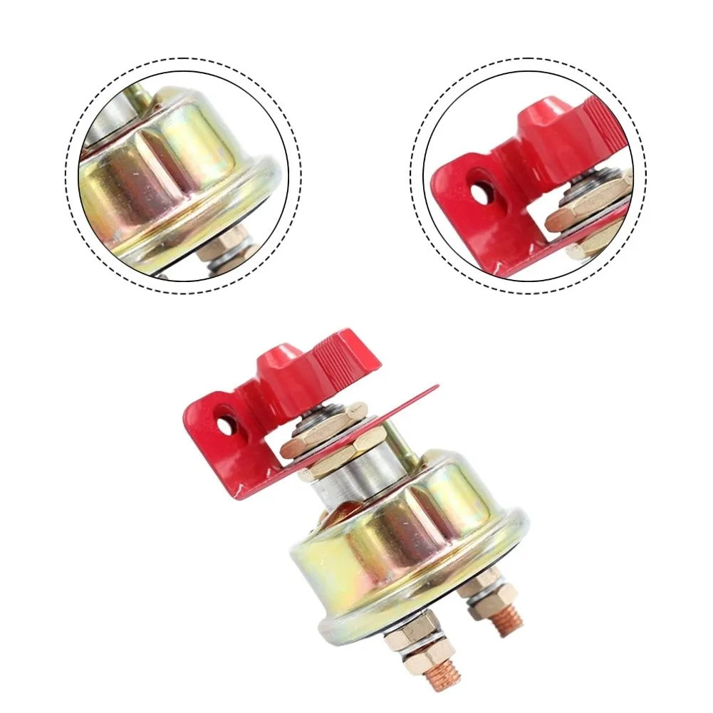 For construction vehicle battery power cutoff switch for excavators with secure isolation and copper terminals