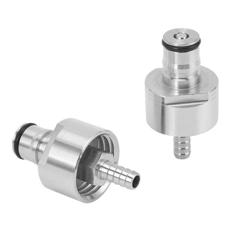 2Pcs/Lot 304 Edelstahl Kohlensäure Kappe 5/16 Zoll Barb, Ball Lock Typ, fit Softdrink Pet-flaschen,