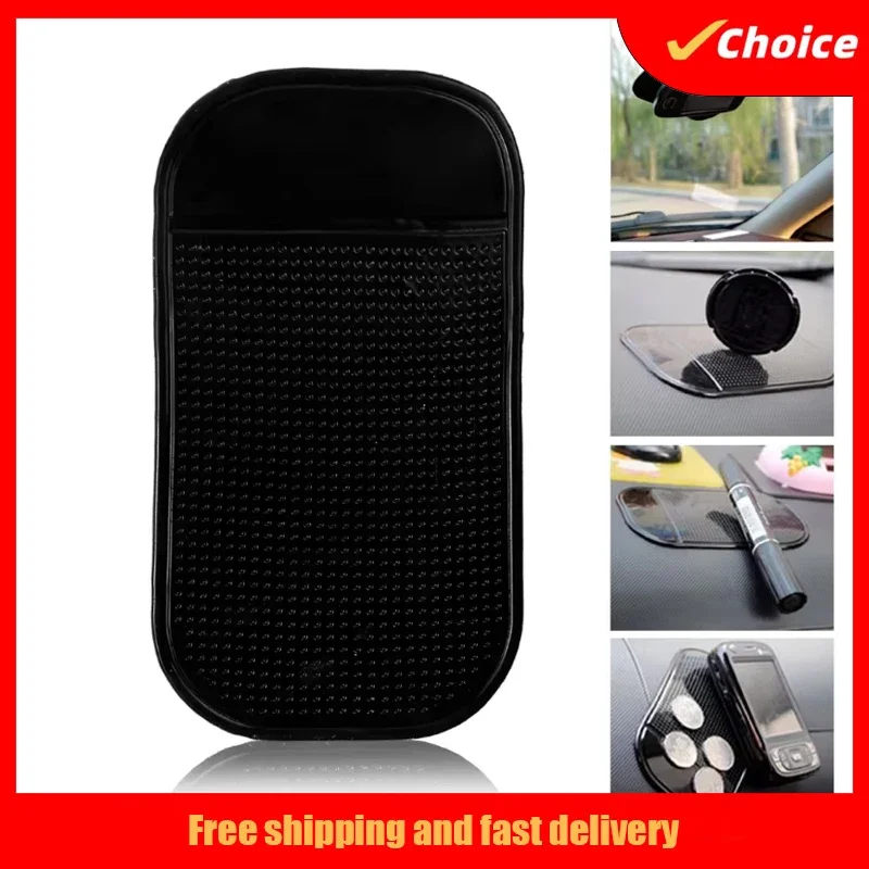 

1-4Pcs Car Dashboard Anti slip Mat Mobile Phone Holder Non-Slip Silicone Pad Mat for Sunglasses Keys Car Interior Organizer