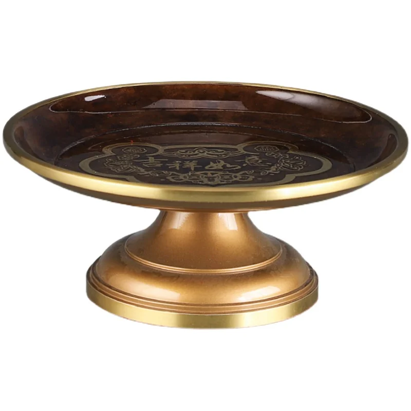 

Pure Copper Fruit Plate for Buddha; Pre-Buddha Fruit Plate for God of Wealth.