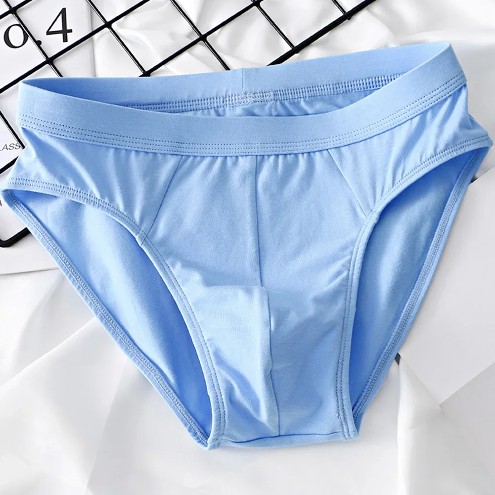 

Sexy Men Cotton Briefs Big Pouch U Convex Underwear Solid Soft Shorts Panties Hight Cut Elasticity Underpant Intimate Lingerie